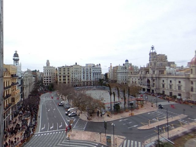 Balcon fallero en valencia